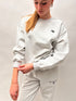 New balance RE crew neck sweater grey
